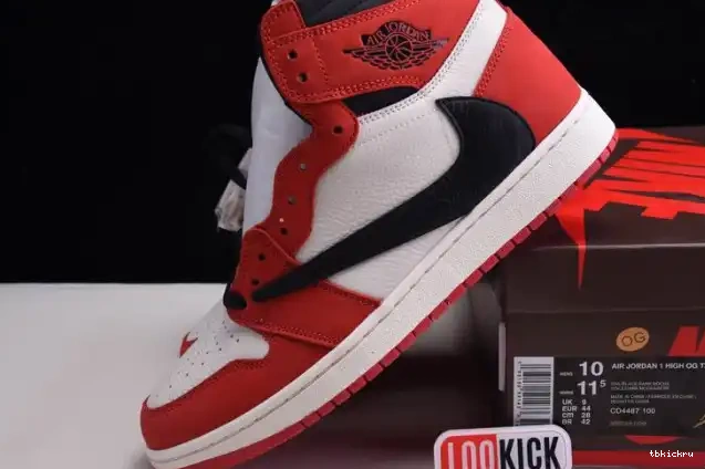 Cheap TBkick TRAVIS OG JORDAN 1 HIGH 100(RED) SCOTT CD4487 - RETRO AIR X 0502